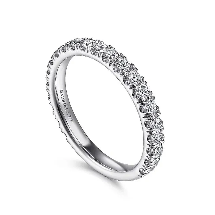 18K White Gold Diamond Matching Wedding Band