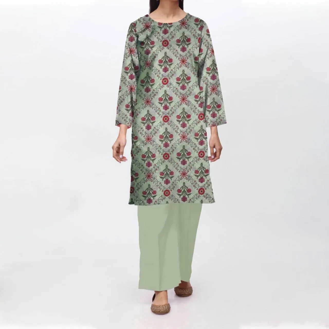 1PC- Unstitched Digital Printed Lawn Shirt PS4652