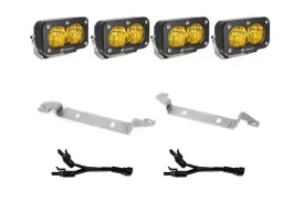 2022  Toyota Tundra Baja Designs S2 Sport Dual Fog Pocket Light Kit, Wide Cornering/Amber