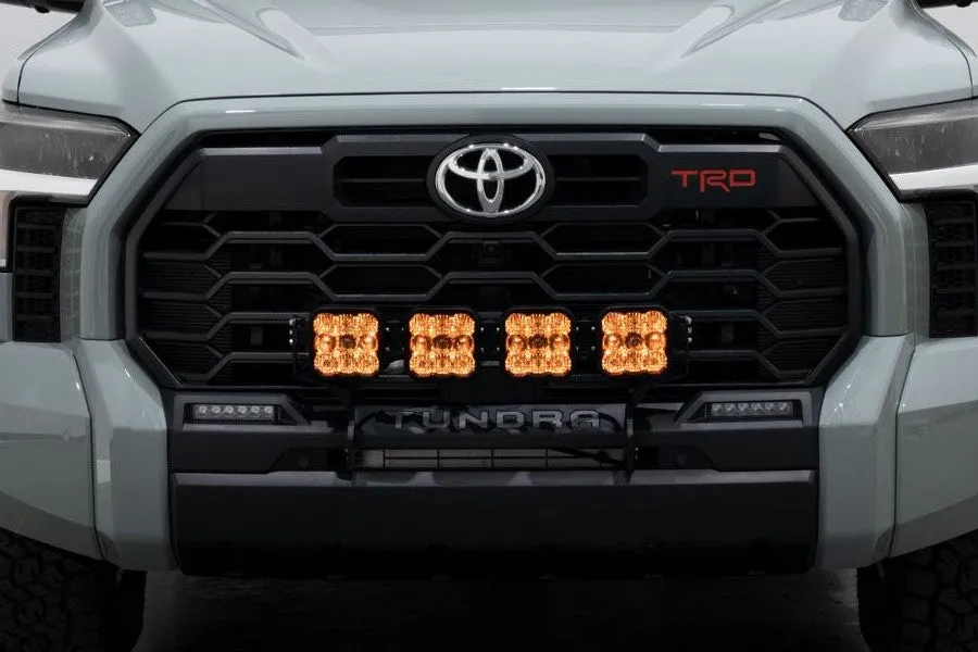 2022  Toyota Tundra Diode Dynamics SS5 Grille CrossLink Lightbar Kit - Sport Yellow Combo