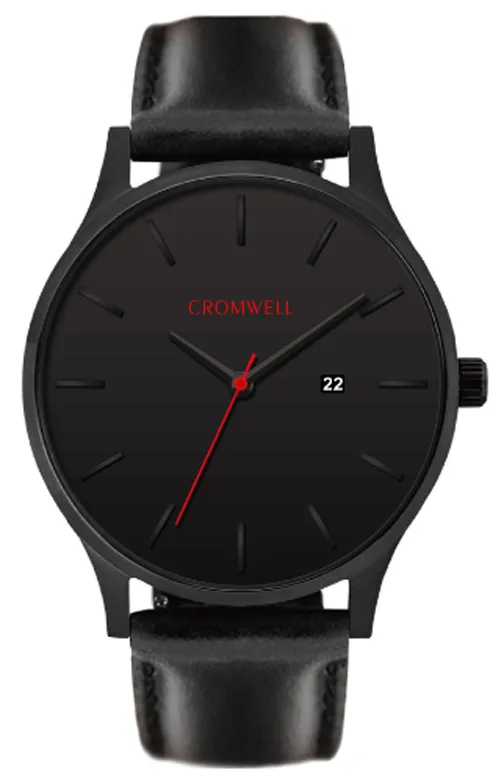 44mm "Limited 44" - Black on Black with Date Function