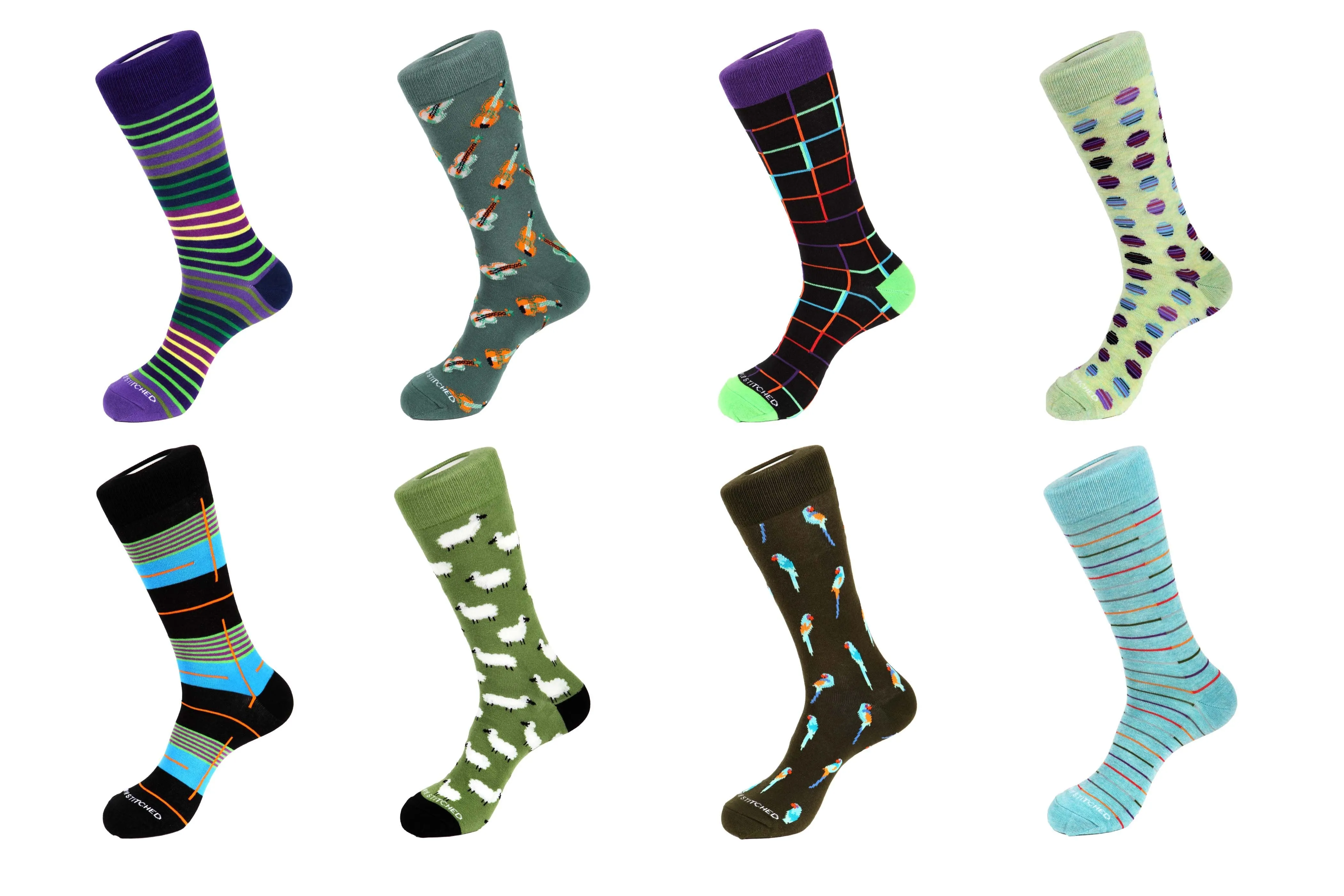 8 Pair Combo Pack Socks