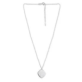 925 Sterling Silver Rhodium Plated And Alphabet Pendant With Chain For Women