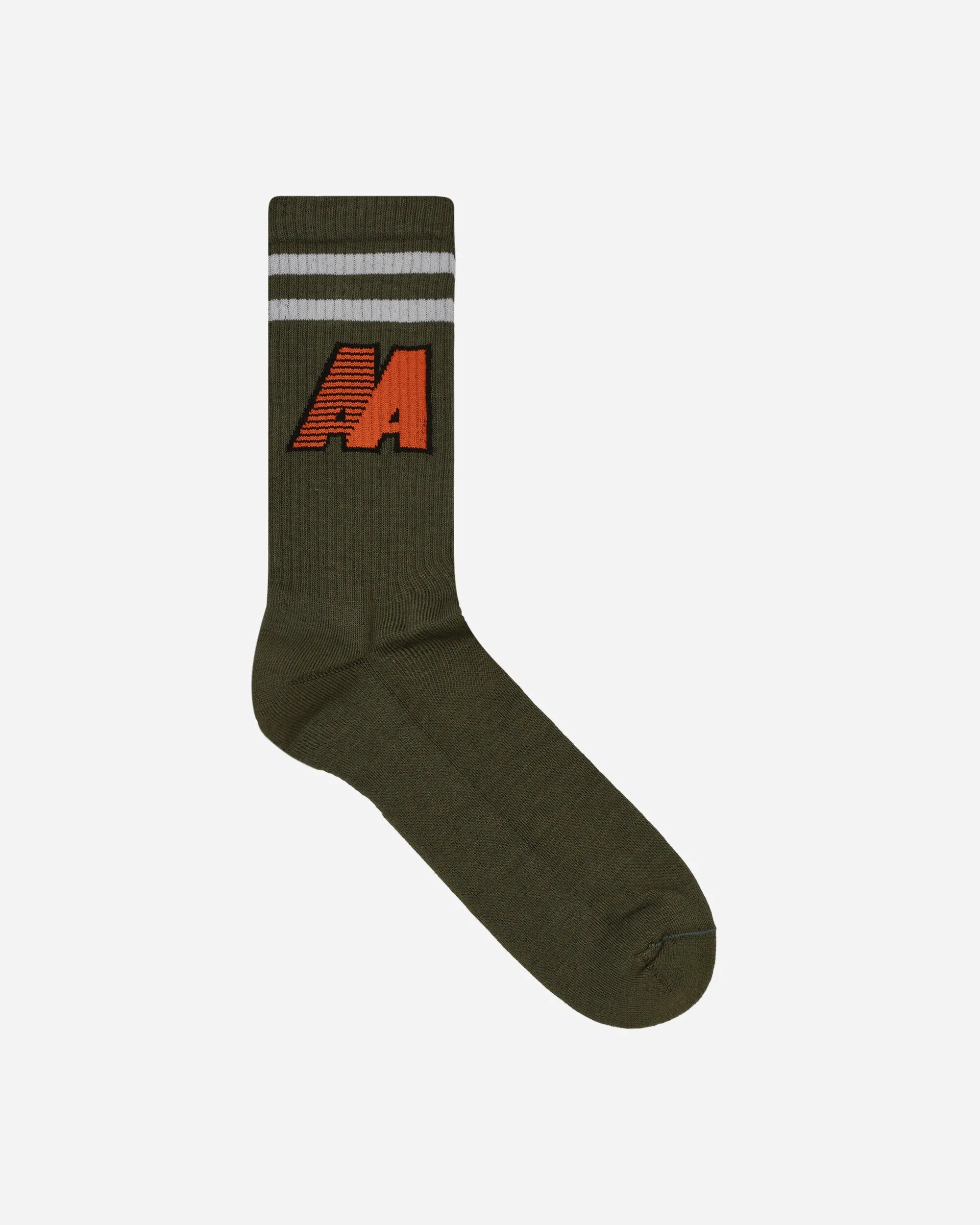 AA Logo Socks Army Green