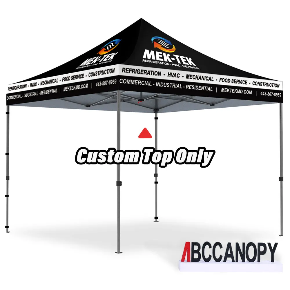 ABCCANOPY Custom Canopy Top with Logo for 8x8/10x10/10x15/10x20 Pop Up Tents