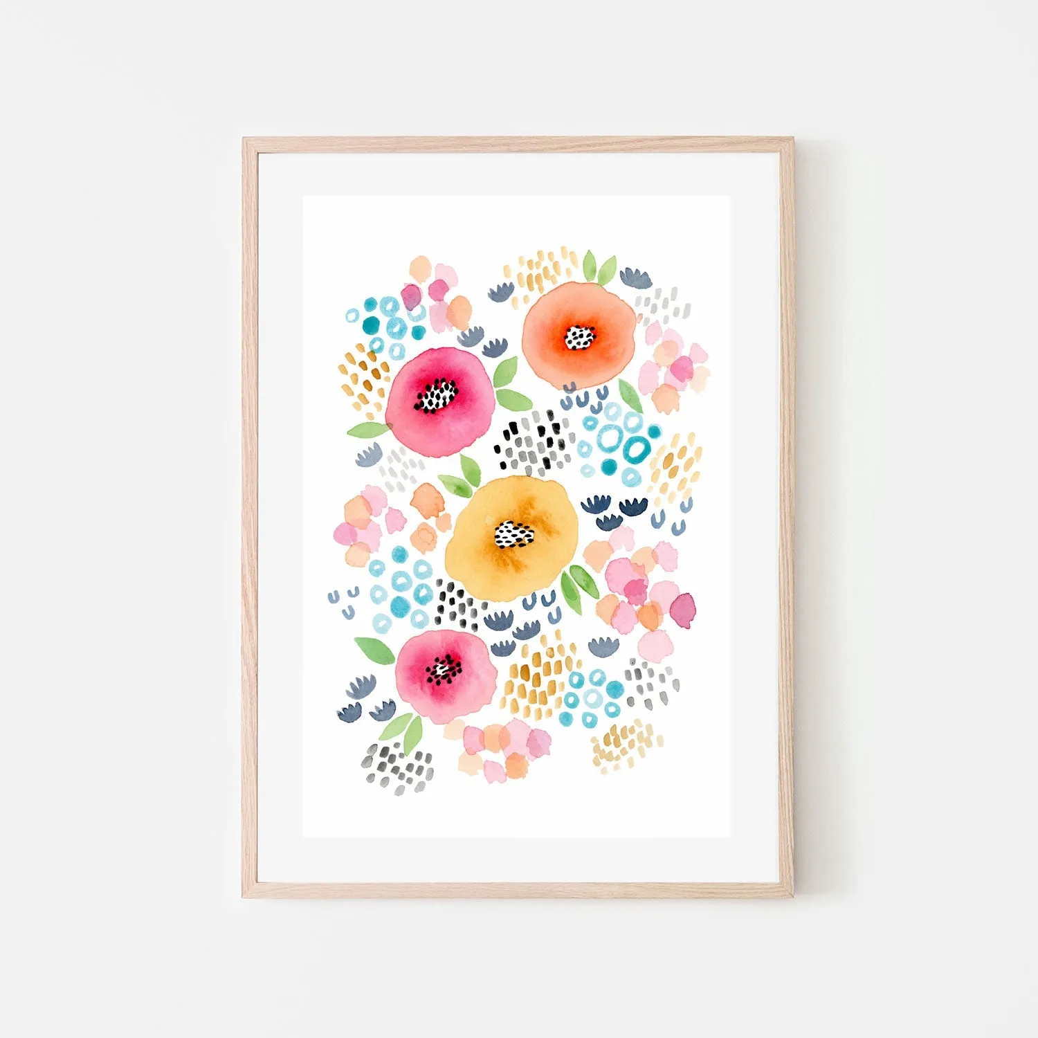 Abstract Floral , By Lisa Nohren