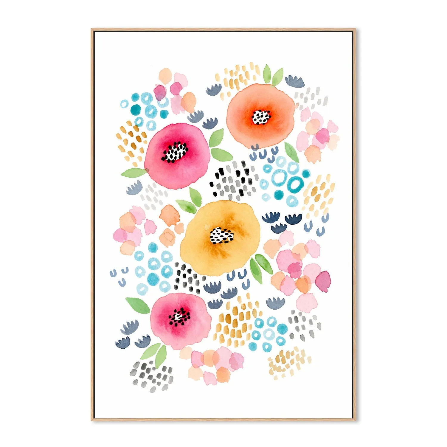 Abstract Floral , By Lisa Nohren