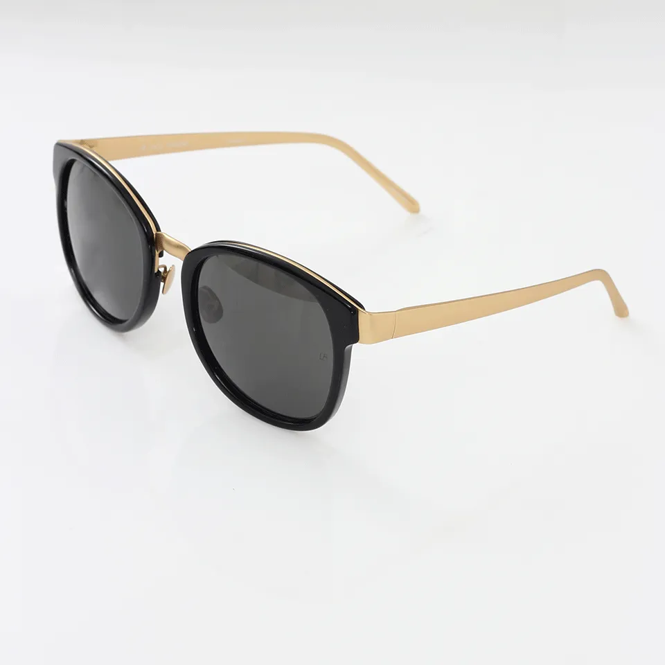 Acetate And Yellow Gold Sunglasses