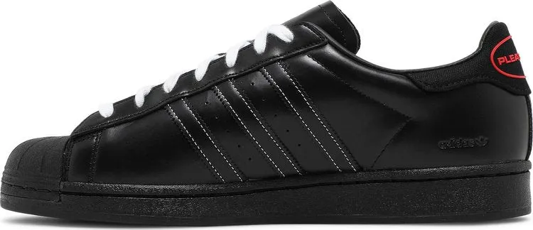 Adidas Pleasures x Superstar 'Black' sneakers, black