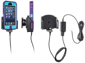 Adjustable iPhone Charging Holder for Hard-Wired Installation for Rugged Cases