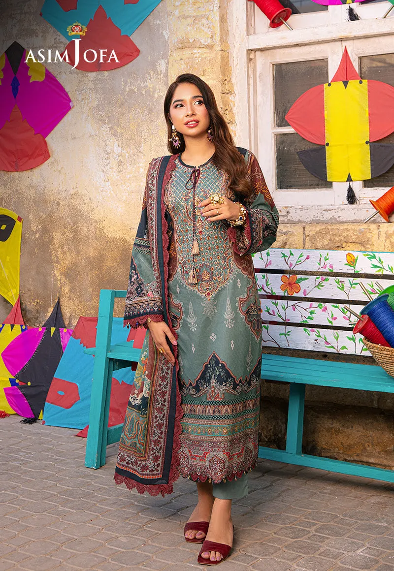 AJARP-01 STITCHED EMBROIDERED JACQUARD 3 PCS