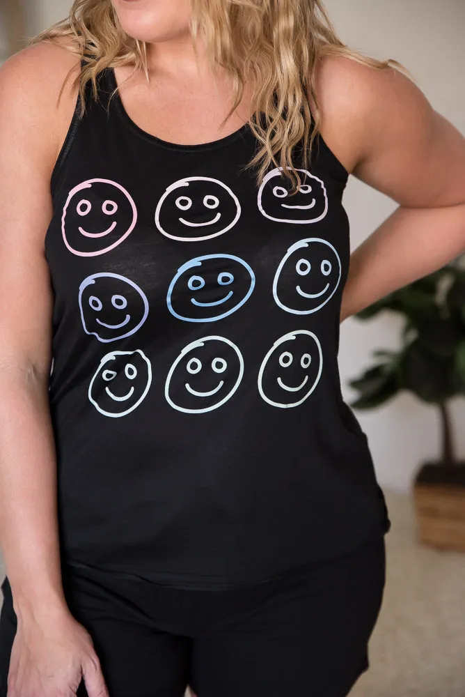 All Smiles Graphic Tank