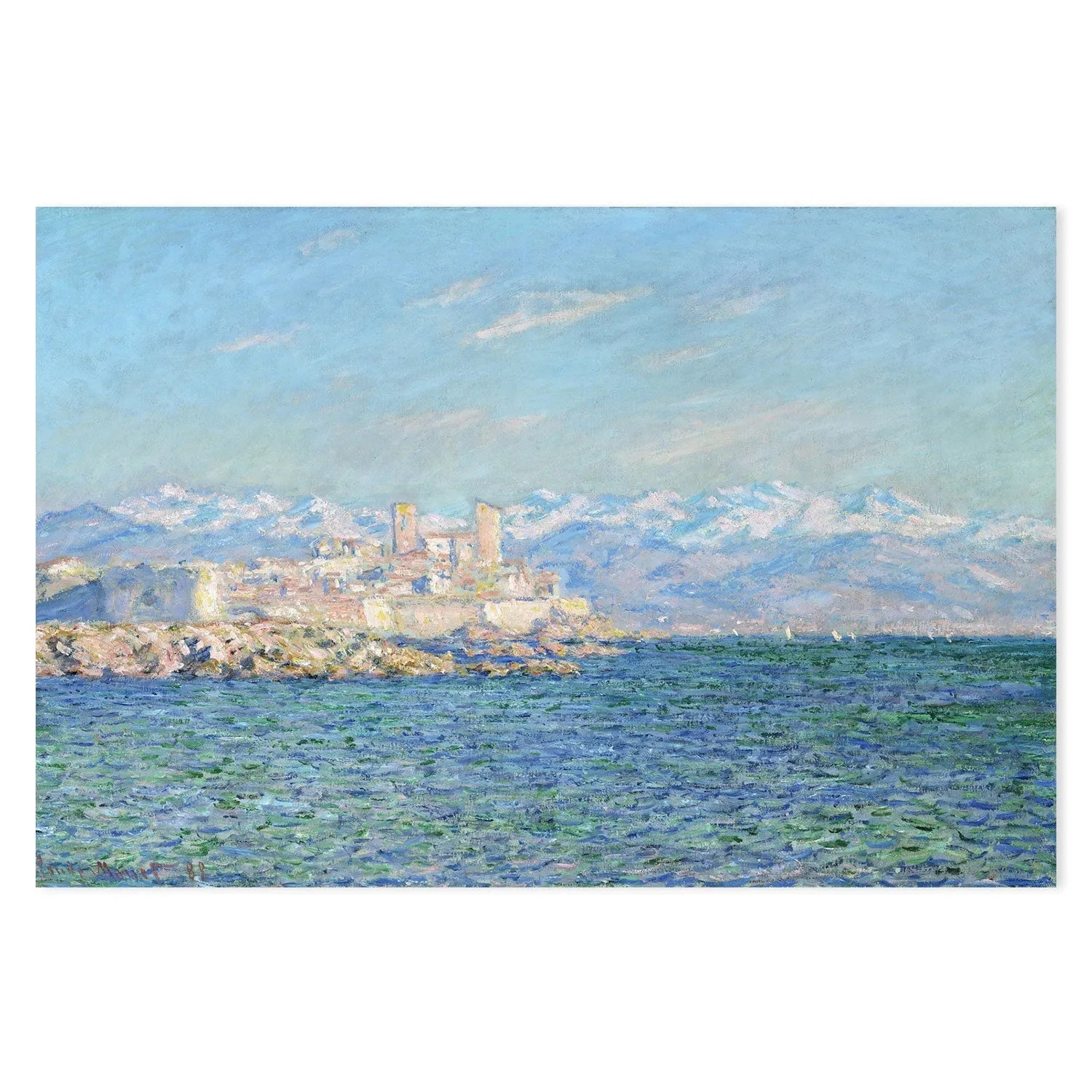 Antibes, Afternoon Effect, 1888 , By Monet