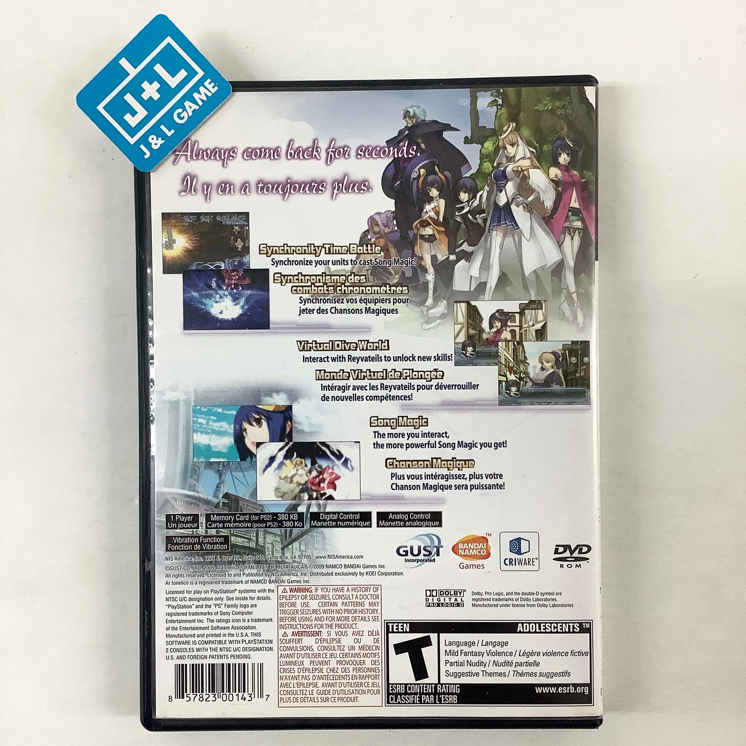 Ar tonelico II: Melody of Metafalica - (PS2) PlayStation 2 [Pre-Owned]