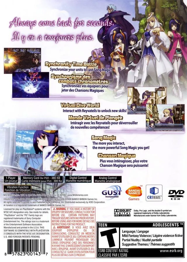 Ar tonelico II: Melody of Metafalica - (PS2) PlayStation 2 [Pre-Owned]