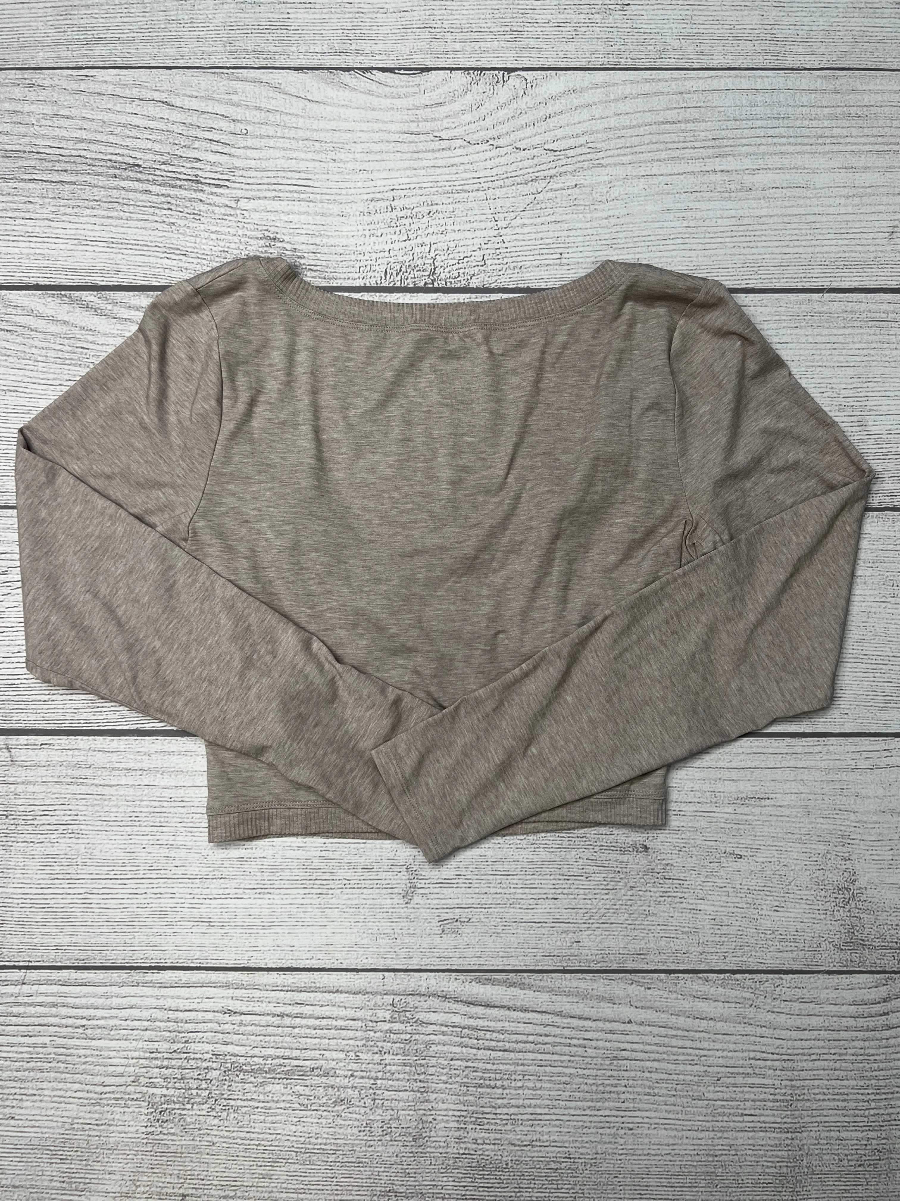 Athletic Top Long Sleeve Crewneck By Athleta In Brown, Size: M