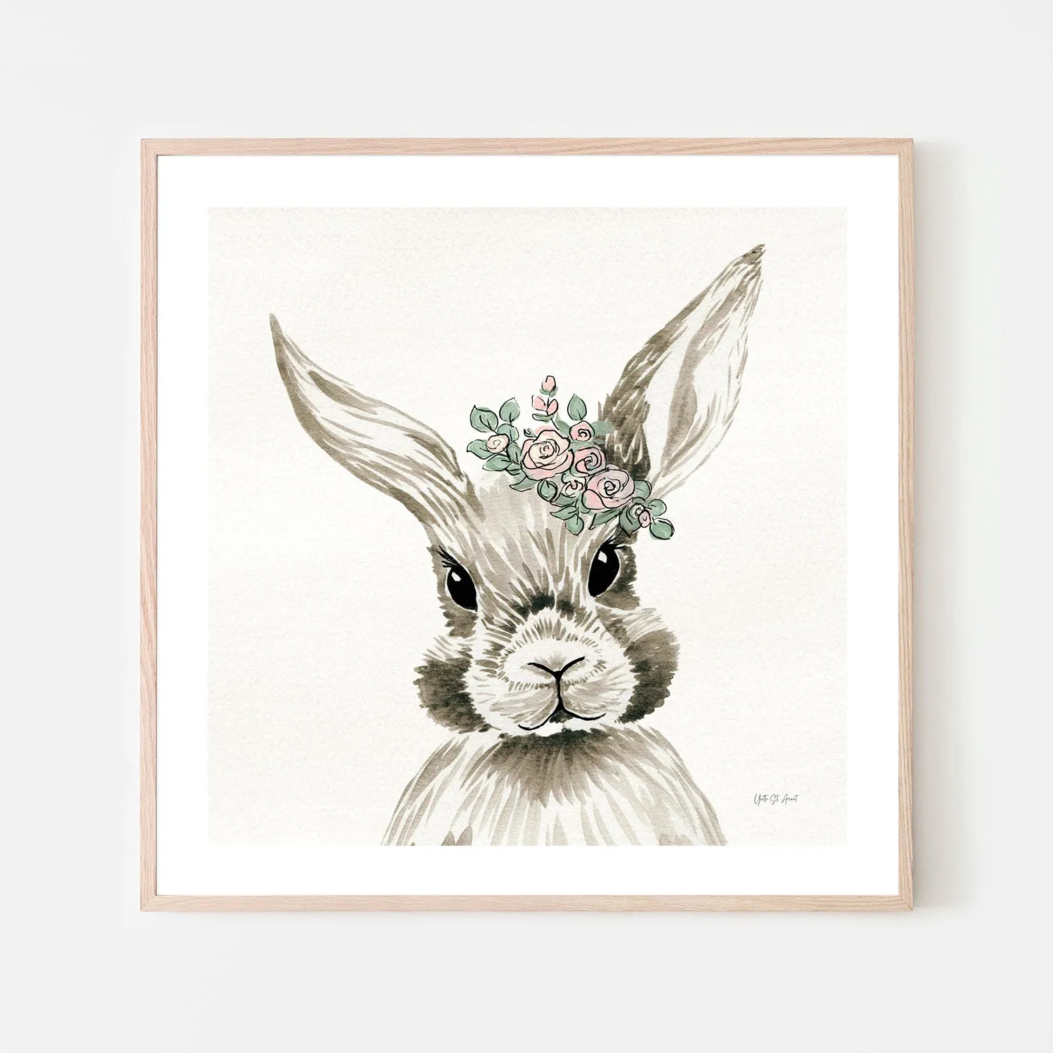 Baby Bunny with Crown , By Yvette St. Amant