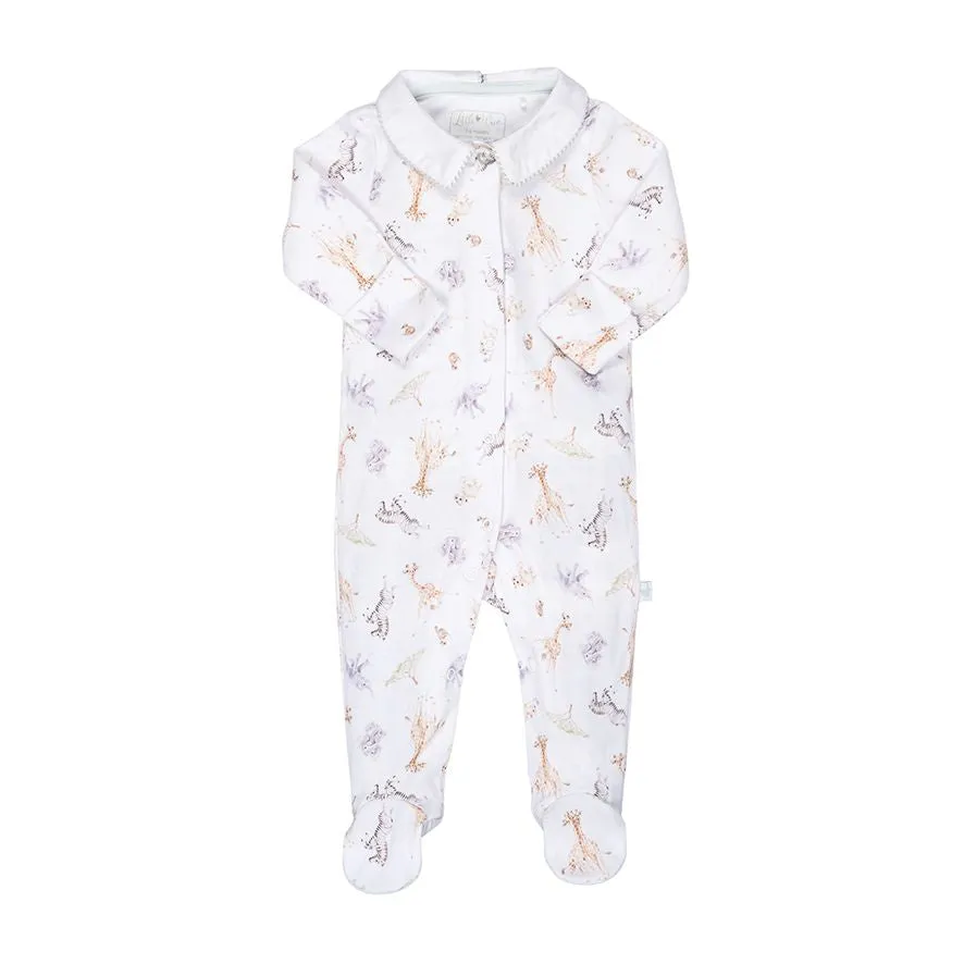 Baby Sleeper Onsie - 0-3 Mos - Zoo Animals - LTW-BG009