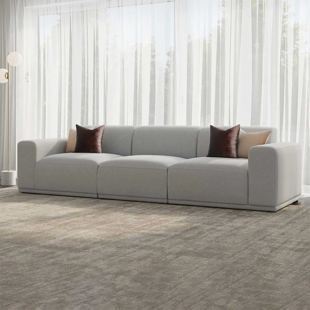 Bailey Fabric 3.5 Seater Modular Sofa