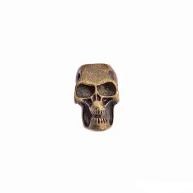 Beard Bead, Antique Gold Skull