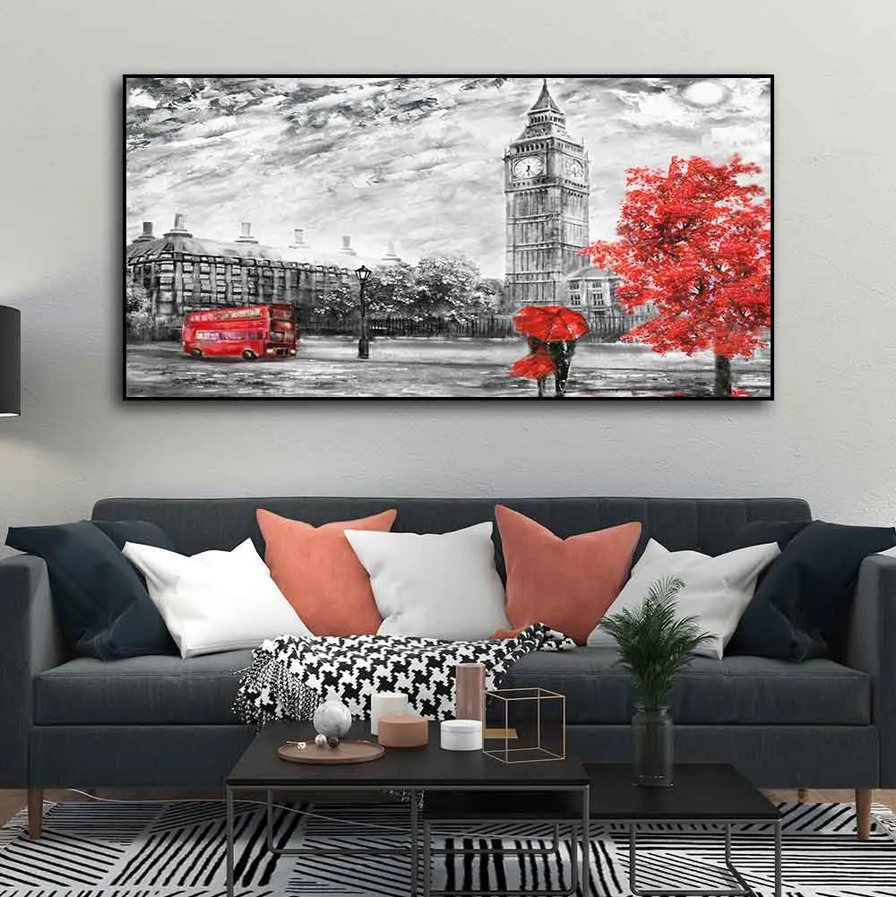 Beautiful City View of London Canvas Wall Painting