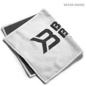 Better Bodies Gym Towel - White-Grey