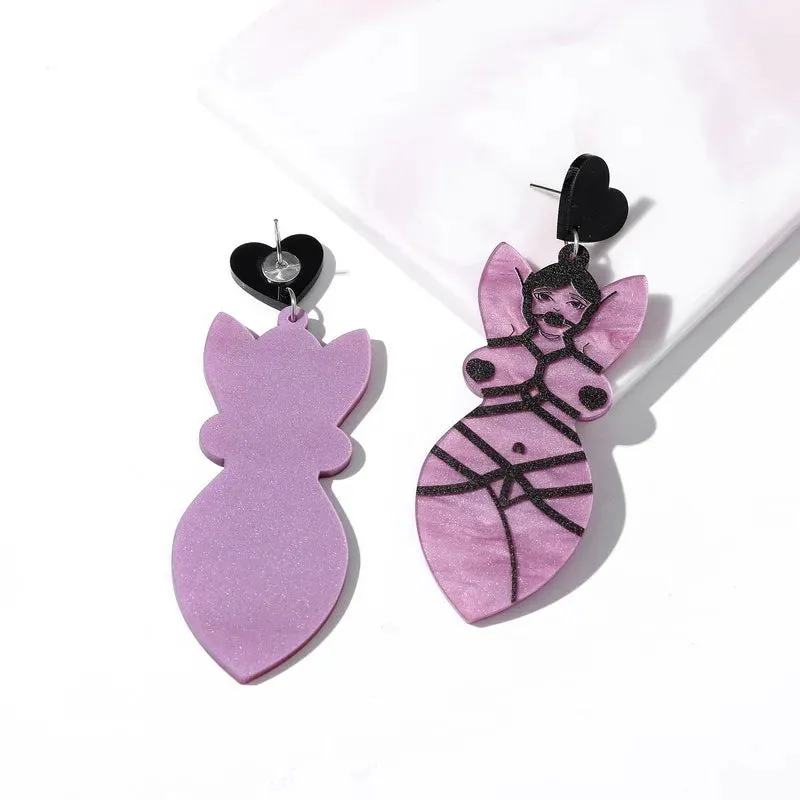 Binding- the Curvy Bondage Body Dangle Earrings