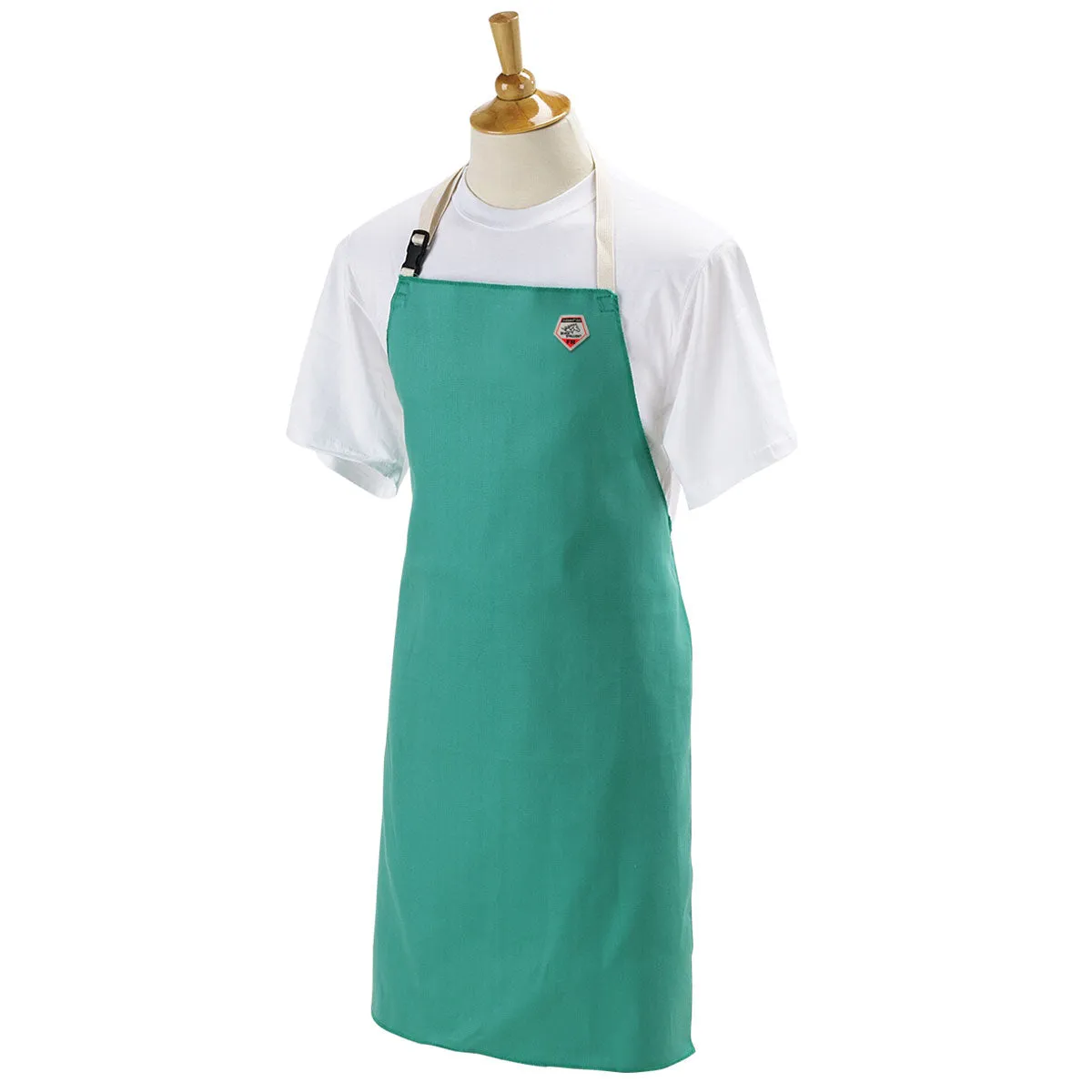 Black Stallion Flame-Resistant Cotton Bib Apron, 36" Length - F9-36A