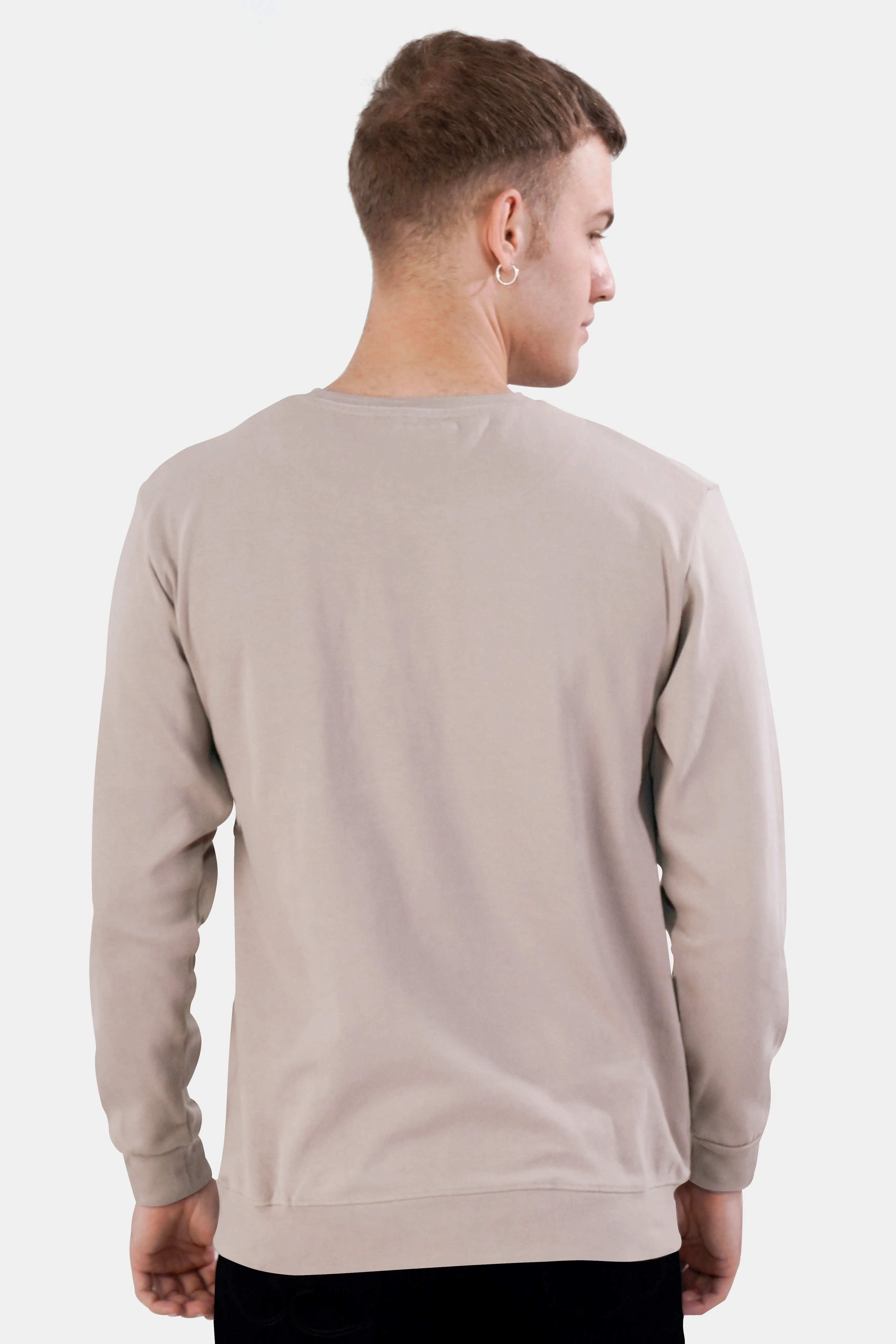 Blossom Brown and Beau Blue Hand Painted Premium Cotton Jersey Sweatshirt