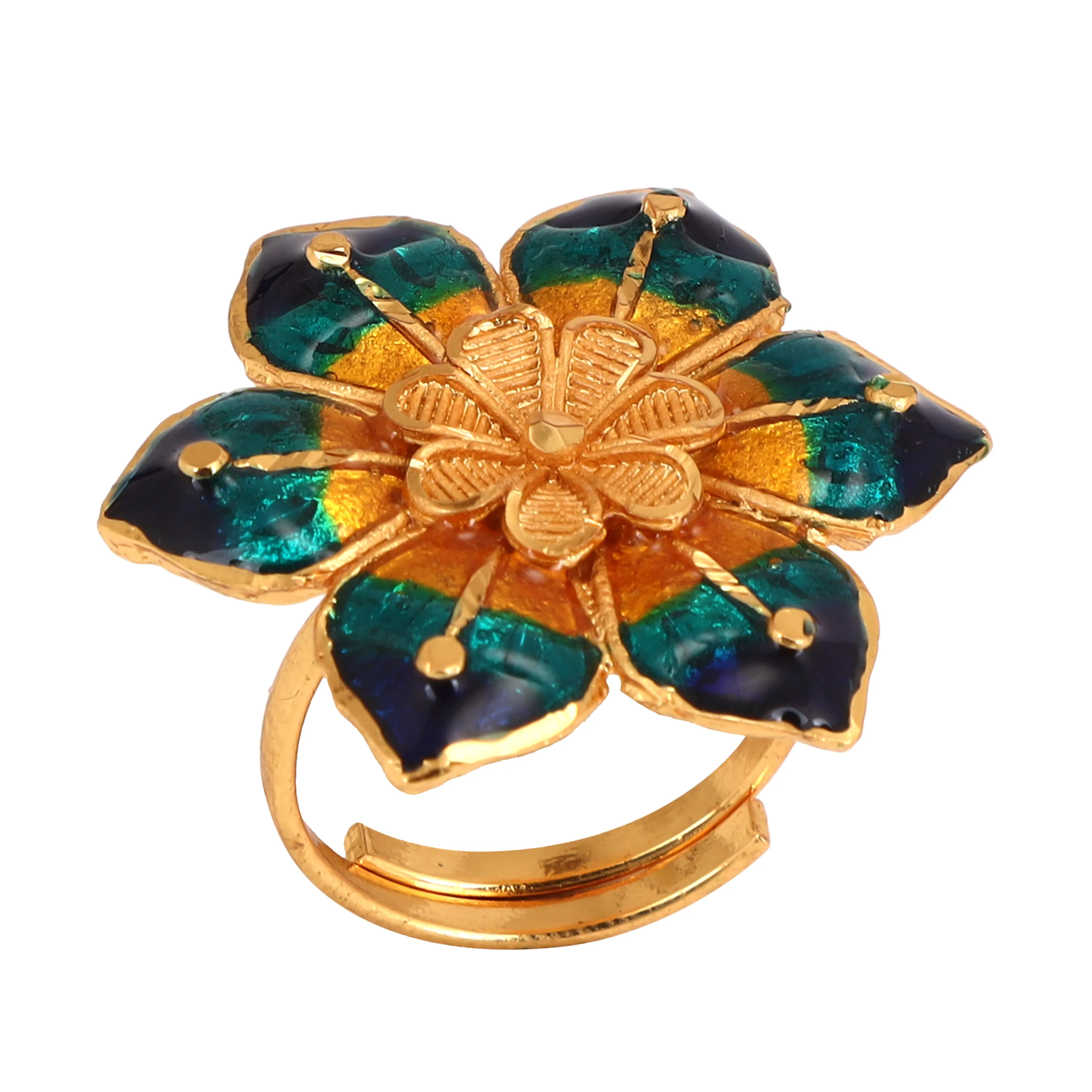 Blue Mina Finger Ring