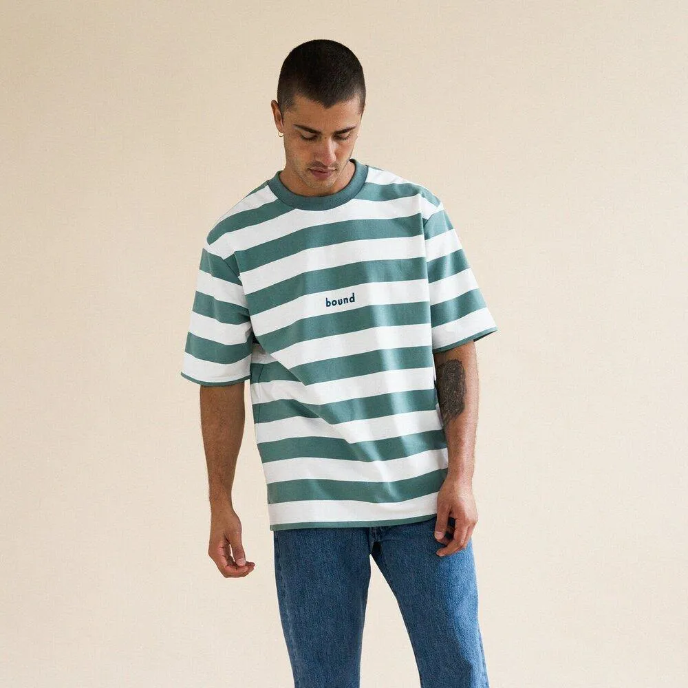 bound 'MENTHE' STRIPE TEE