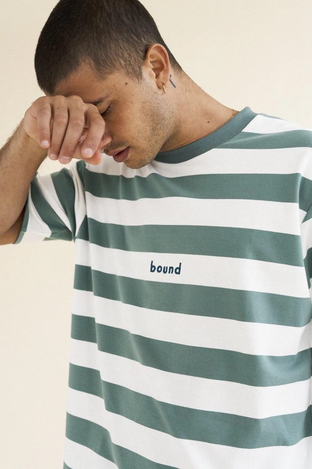 bound 'MENTHE' STRIPE TEE