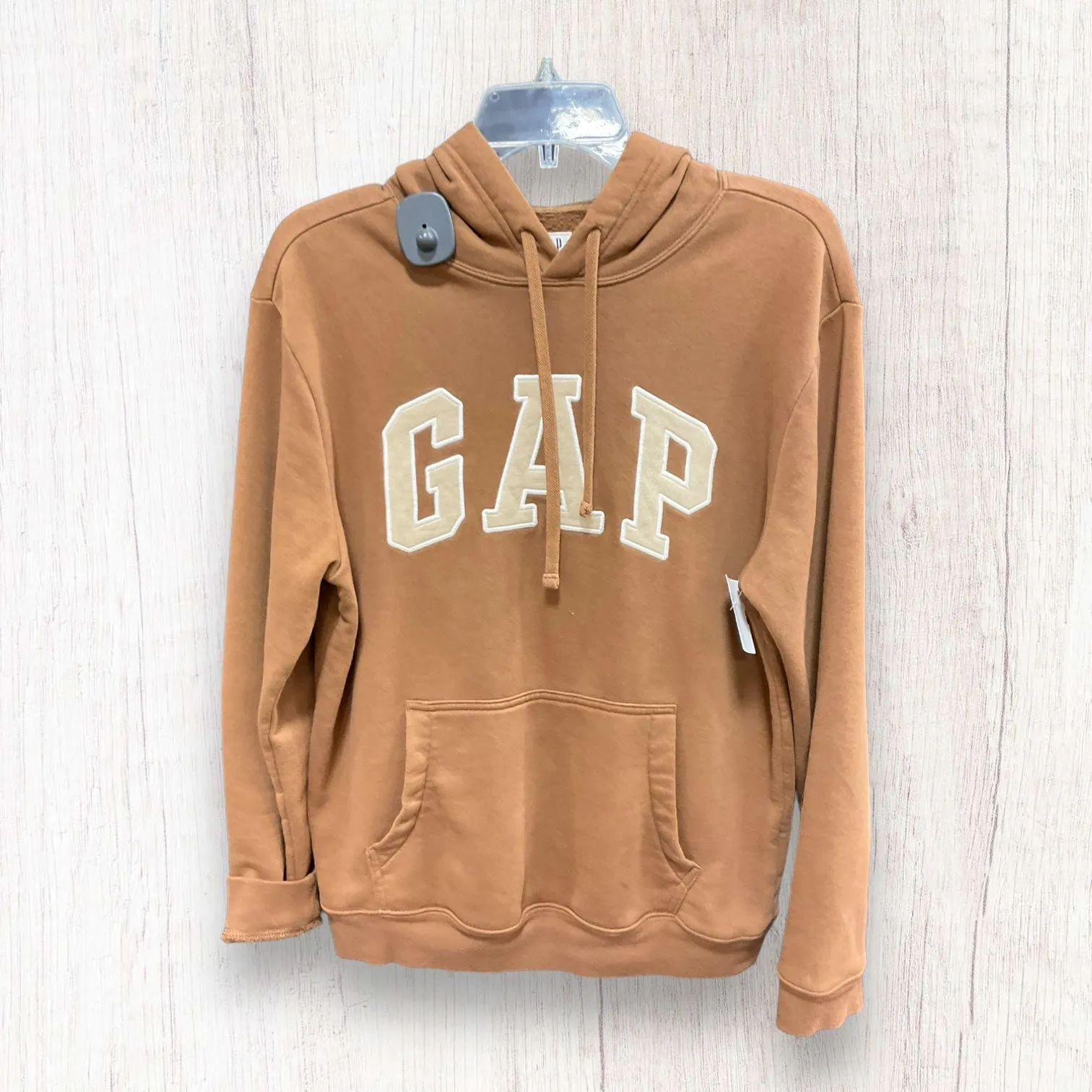 Brown Athletic Sweatshirt Hoodie Gap, Size S