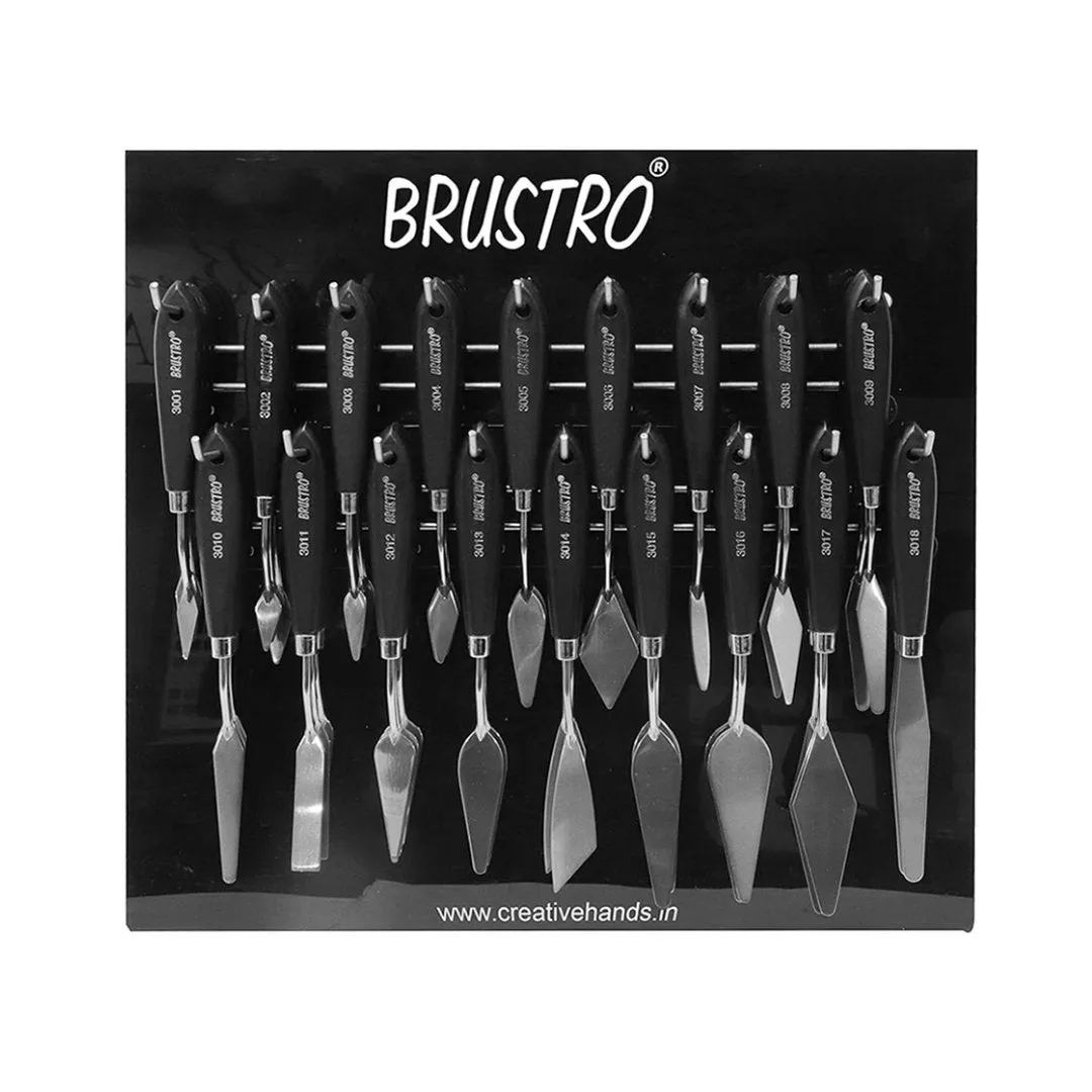 Brustro Artists ’ Palette Knives Set of 18