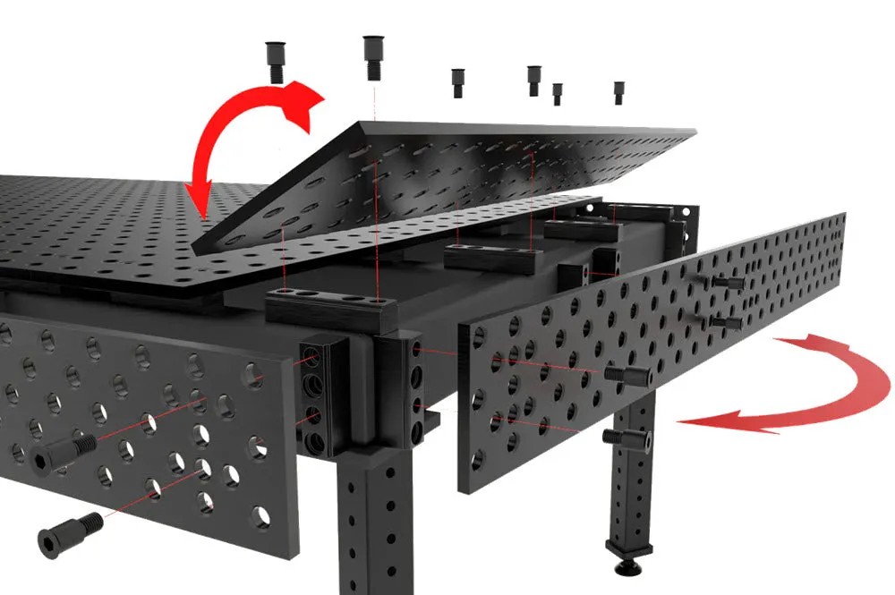 BUILDPRO Alpha 5/8 Welding Table 6' x 4' TA5-7248Q-A2