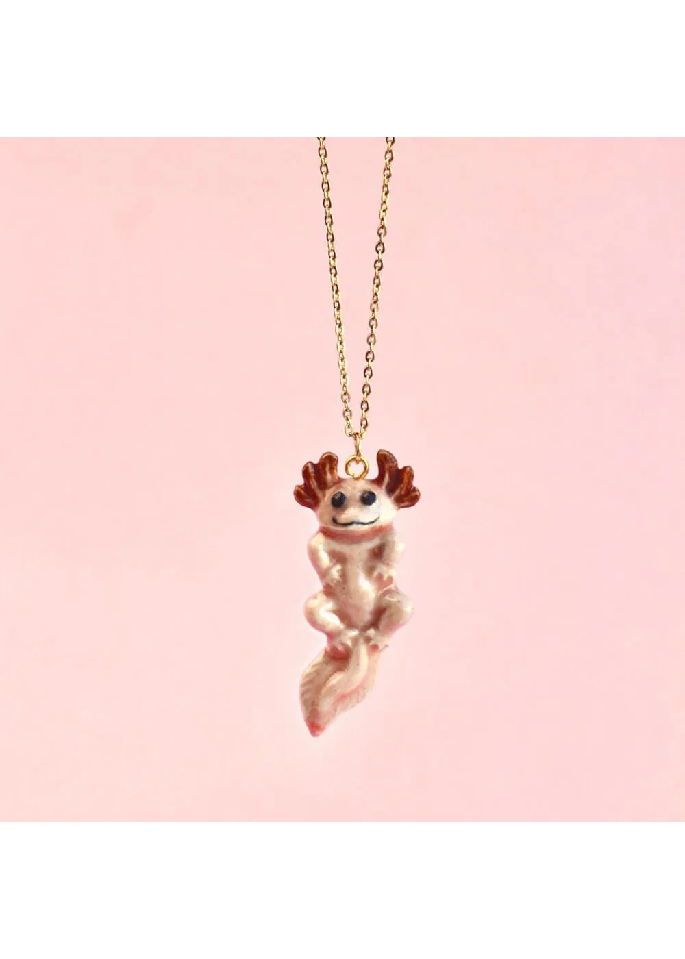 Camp Hollow Axoloth Necklace Pink