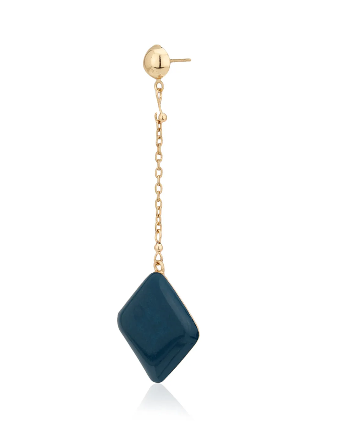 Carlton London Gold Plated With Enamel Square Drop Earring For Women