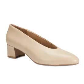 Carmen Heel in Nude Leather