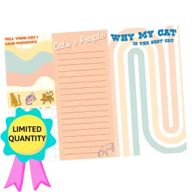 Cat Lovers Notepad Set