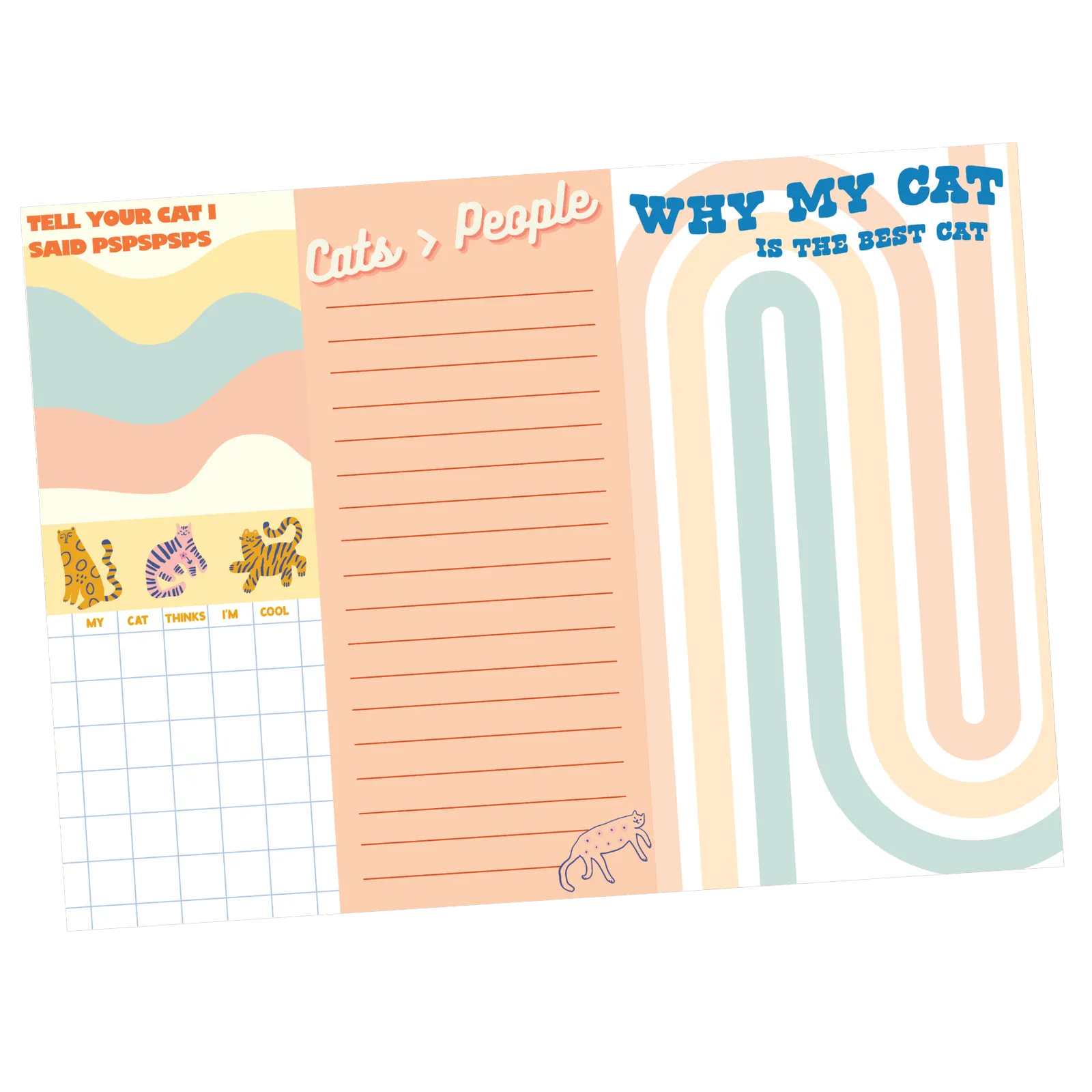 Cat Lovers Notepad Set