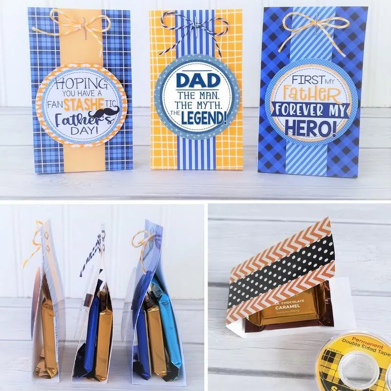 Chocolate Squares Envelops & Tags {FATHER'S DAY} PRINTABLE