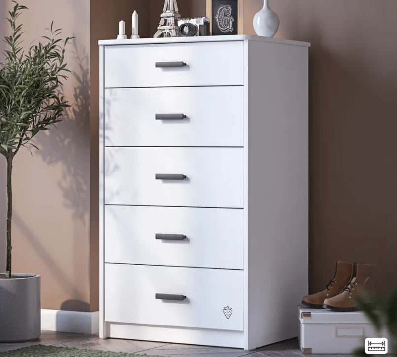 Cilek White Tall Dresser