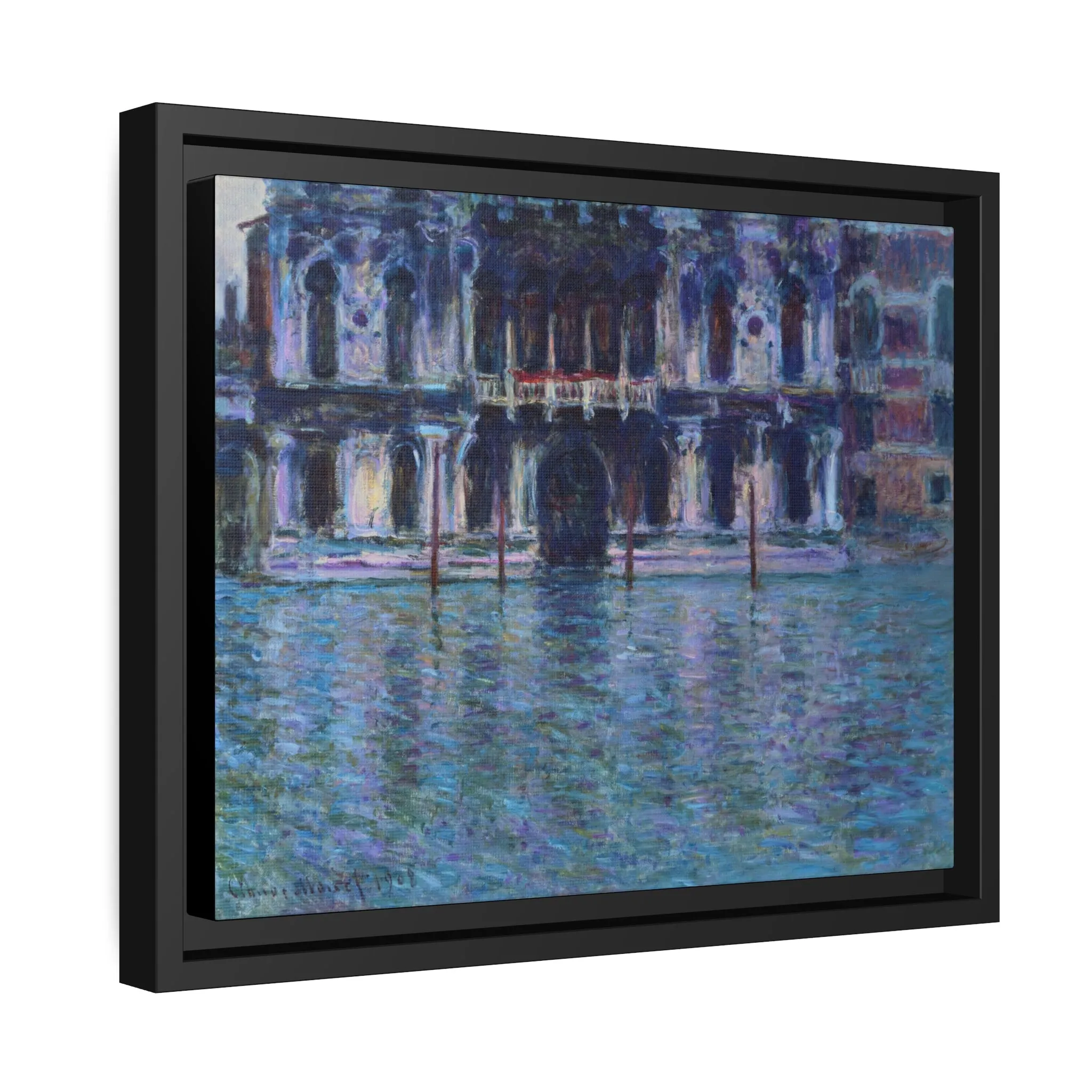 Claude Monet: "Le Palais Contarini" - Framed Canvas Reproduction