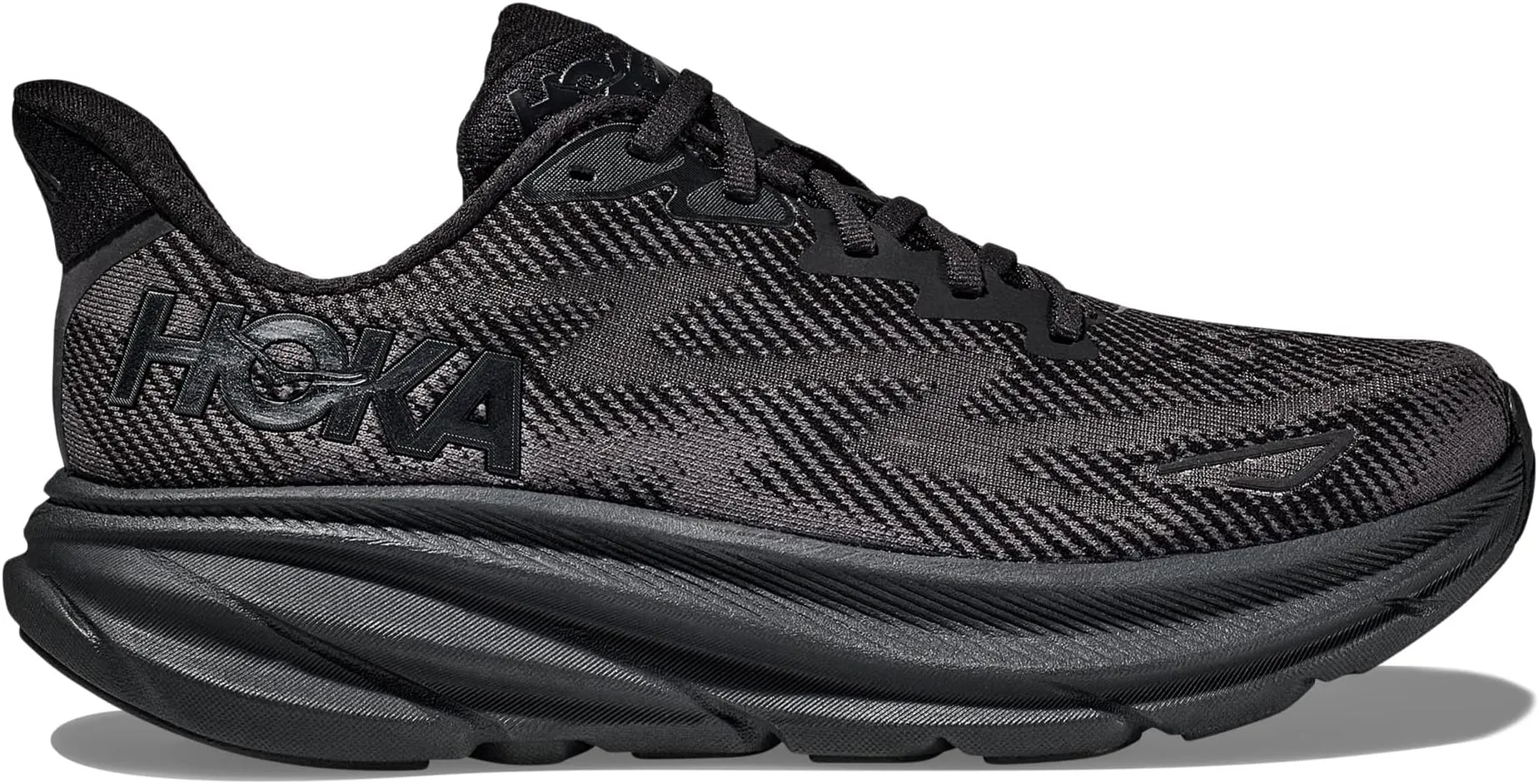 Clifton 9 Hoka Sneakers, Black/Black