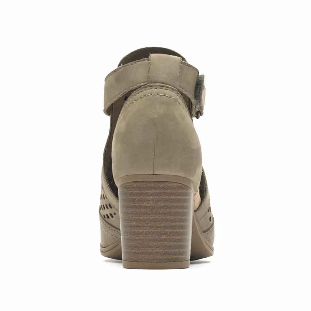 Cobb Hill HATTIE HI CUFF SANDAL TAUPE/NUBUCK