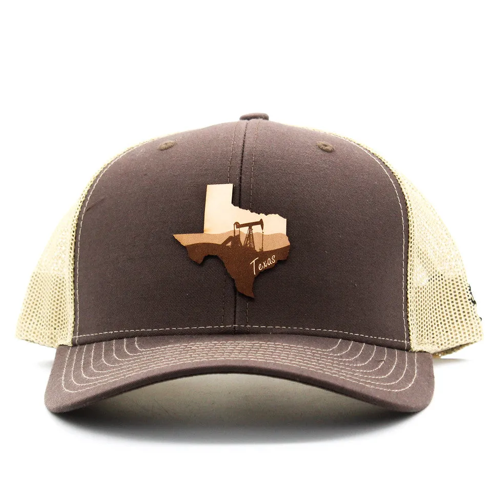 Cotton Row Texas Pumpjack Brown Cap