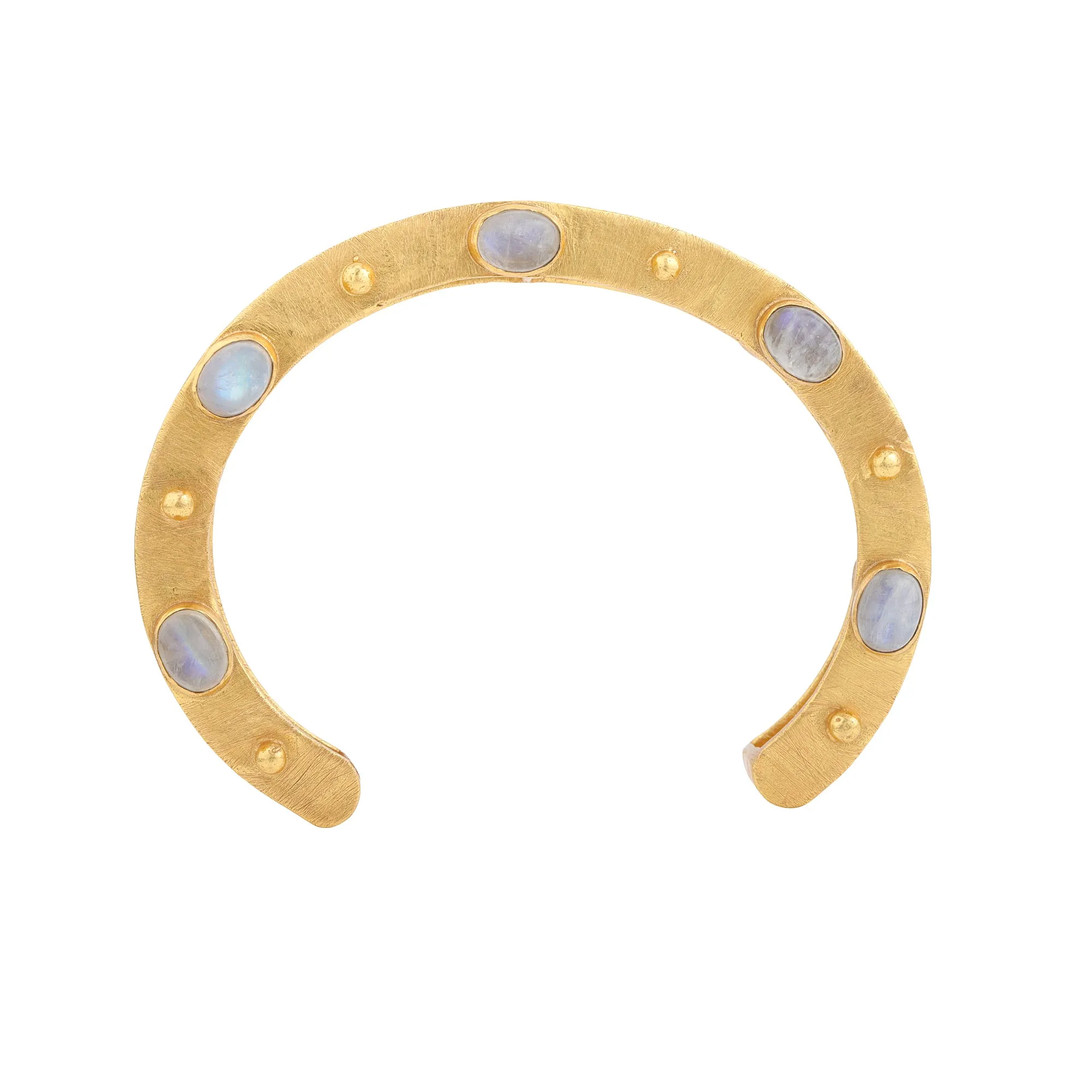 Cuff - Flat Hoop - Moonstone