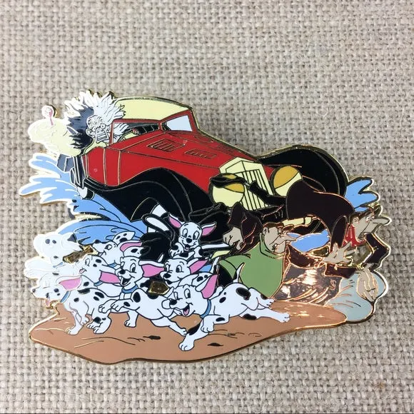 Disney Cruella 101 Dalmatians Jumbo Pin