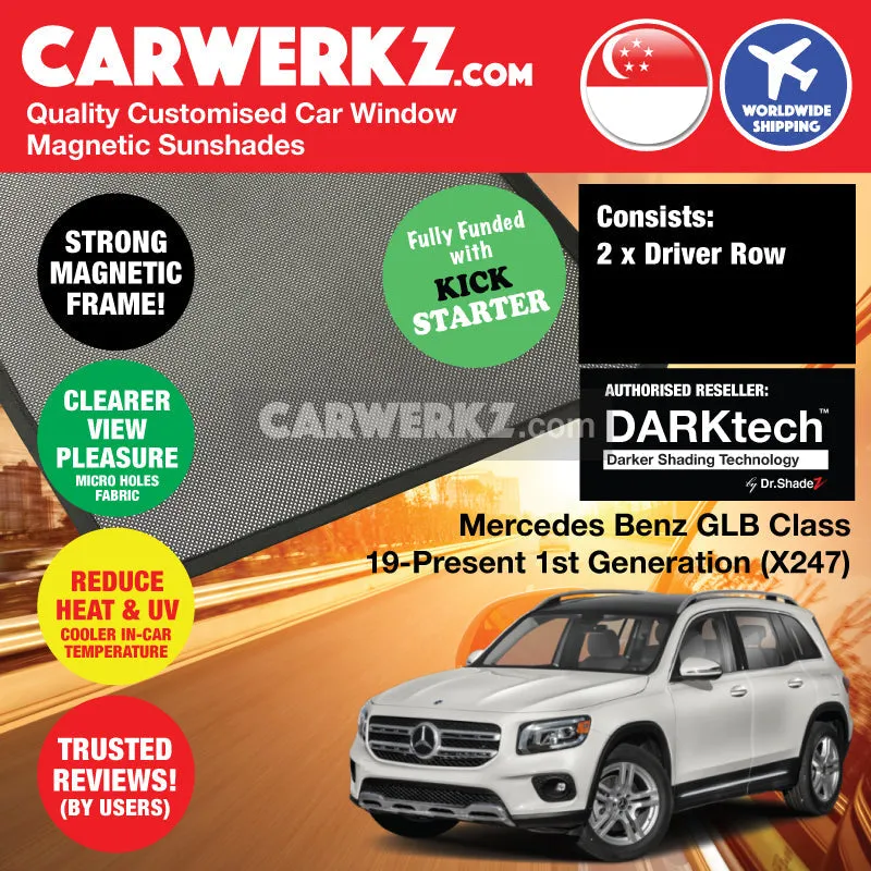 Dr Shadez Darktech Mercedes Benz GLB Class 2019-Current 1st Generation (X247) Germany SUV Customised Window Magnetic Sunshades