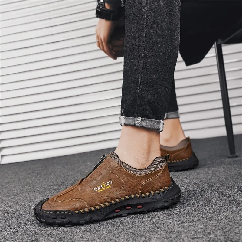 Driving Shoes Casual Flat Handmade Stitching Loafers Casual Walk Shoes | 9511